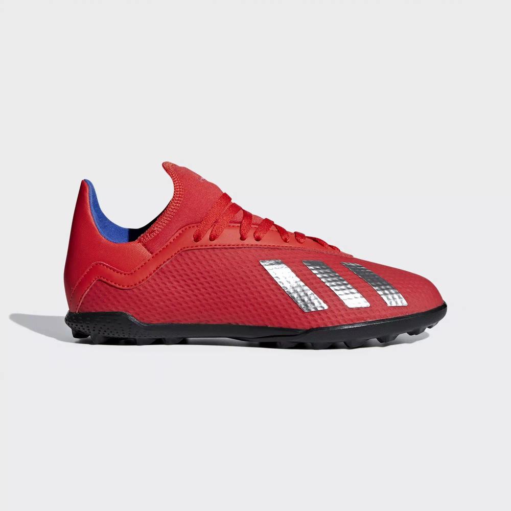 Adidas X Tango 18.3 Turf Tenis De Futbol Rojos Para Niña (MX-65688)